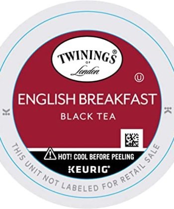 Twinings English Breakfast Tea K-Cup Pods for Keurig, Caffeinated, Smooth, Flavourful, Robust Black Tea, 24 Count (Pack of 1)
